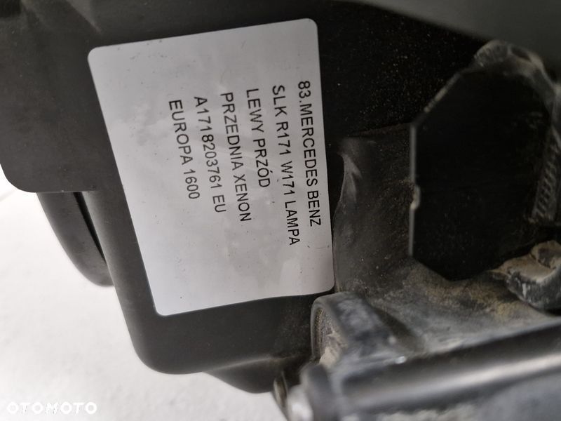 mercedes slk r171 w171 lampa lewy przód lewa reflektor xenon eu a1718203761 - 8
