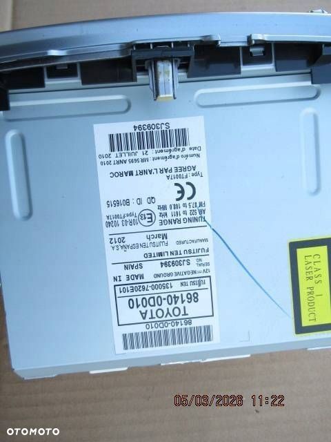 stacja multimedialna toyota yaris 861400d010 - 2