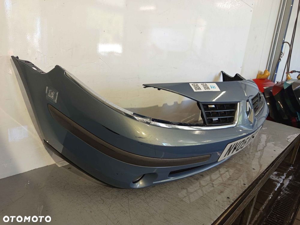 + ZDERZAK PRZÓD PRZEDNI DO RENAULT LAGUNA II 2 LIFT FL TED47 BŁĘKITNY HALOGENY - 2