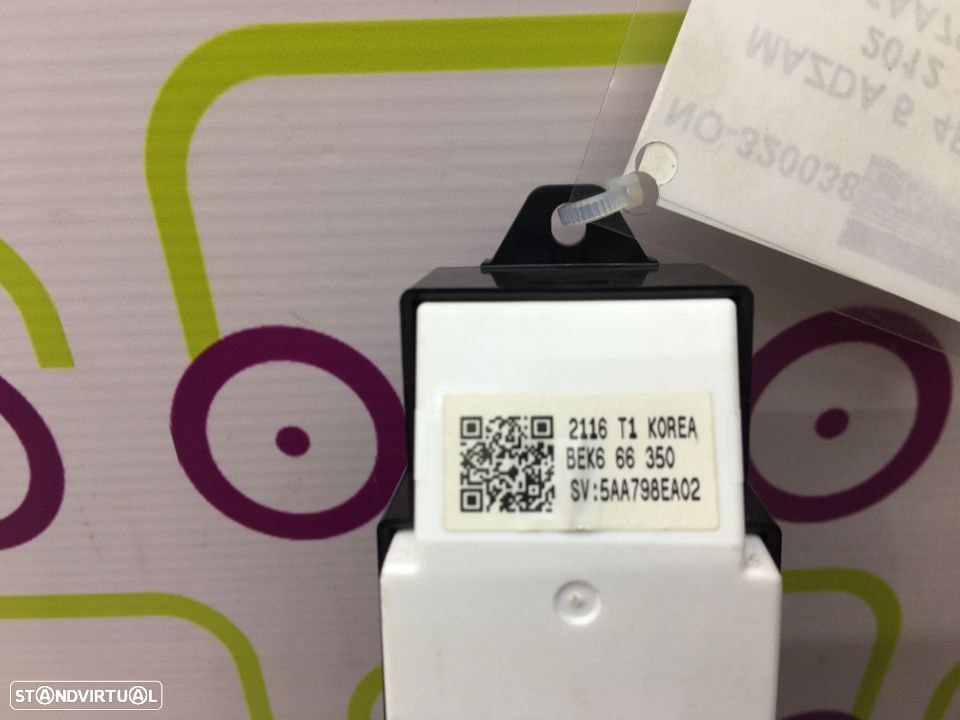 Comando de Vidros Frt / Esq Mazda 3 de 2012 - Ref : 5AA798EA02- NO320038 - 3