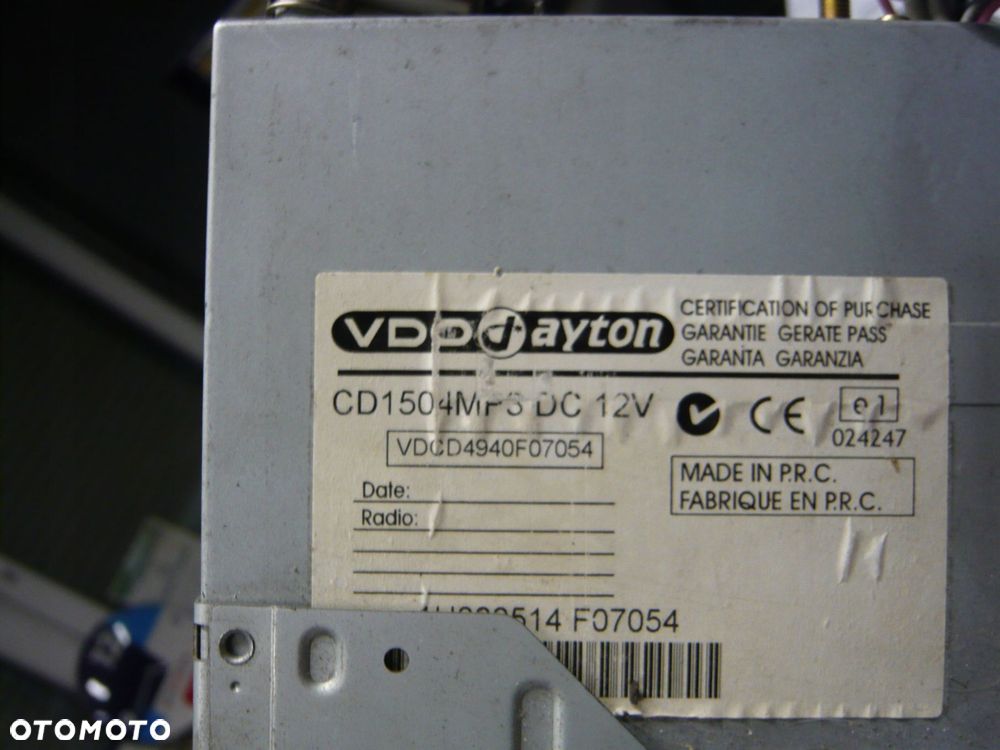 radio cd cd1504mp3 vdo dayton - 2