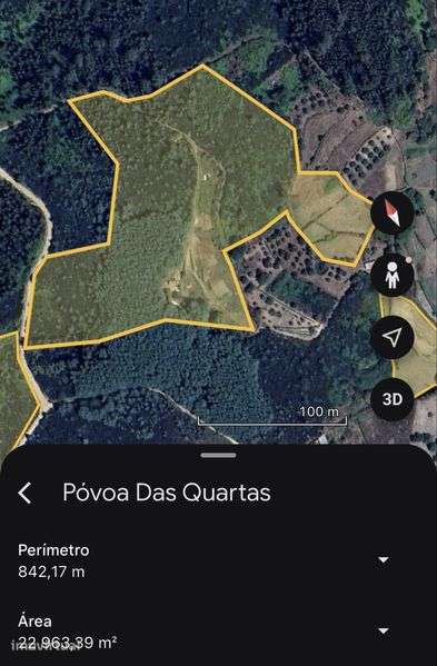 Terreno com cerca de 30000 m2 na Povoa das Quartas (O. do Hospital) - Grande imagem: 2/7