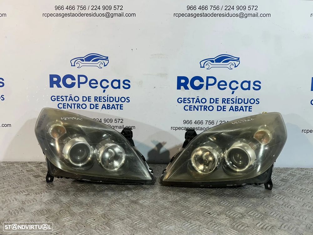 .Oticas Farol Frente Frontal Esquerda Direita Original GM Opel Vectra C Facelift Fase 2 13170922 13170921 - 16