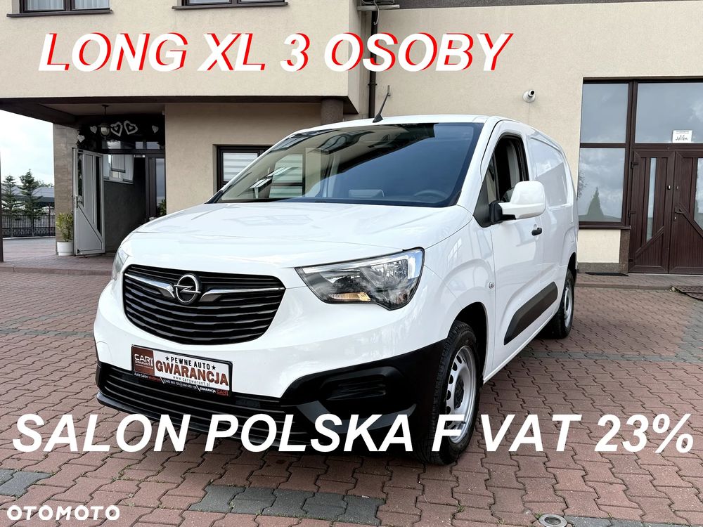 Opel COMBO LONG XL 3 OSOBY *NOWY SILNIK* ŁADOWNOŚC 852 KG HAK 1000KG SERWISOWANY F VAT 23% BOCZNE DZWI TEMPOMAT - 2
