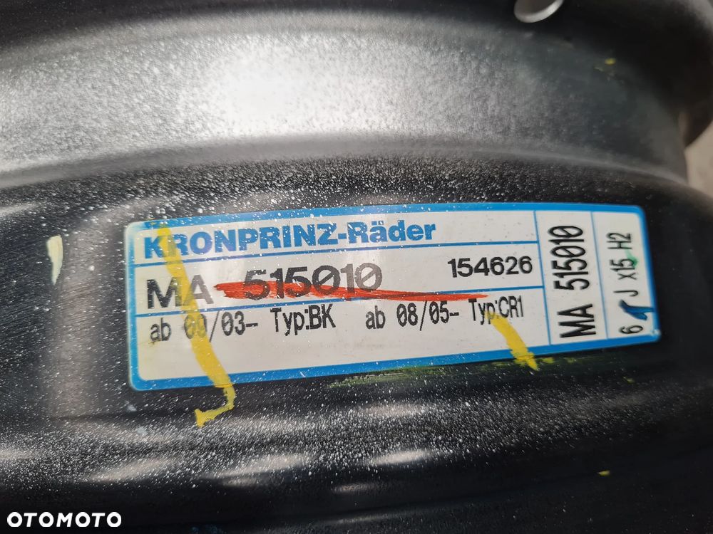 MAZDA KIA Hyundai Felgi Stalowe 6x15 5x114.3 ET52,5 NOWE - 8