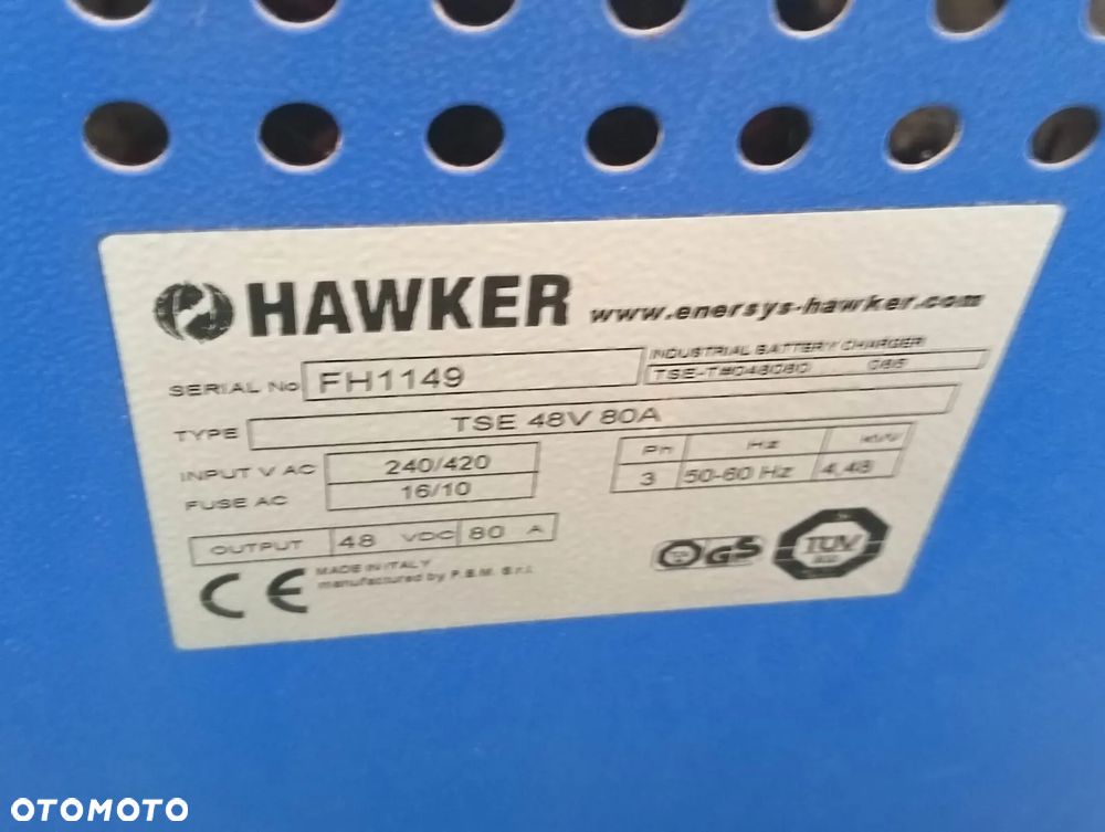Prostownik ładowarka do akumulatorów wózków widłowych elektrycznych  HAWKER TSE 48V 80A - 2