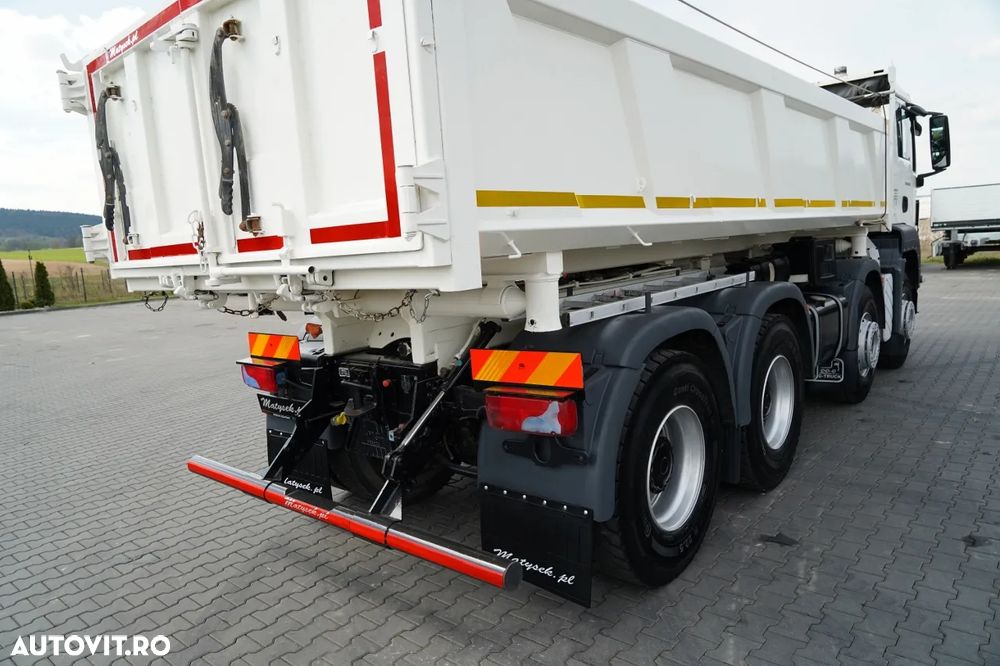 MAN TGS 35.400 / 8X4 / BASCUNĂ CU 2 LATE / HIDROBORTA / BORDMATIC / AUTOMAT / EURO 5 EEV - 22