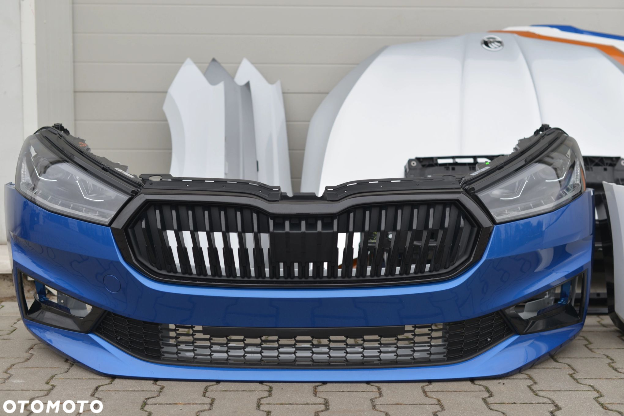 MASKA ZDERZAK BŁOTNIK PAS BELKA GRILL LAMPA LED SKODA FABIA 4 IV 6VA 2021- - 4