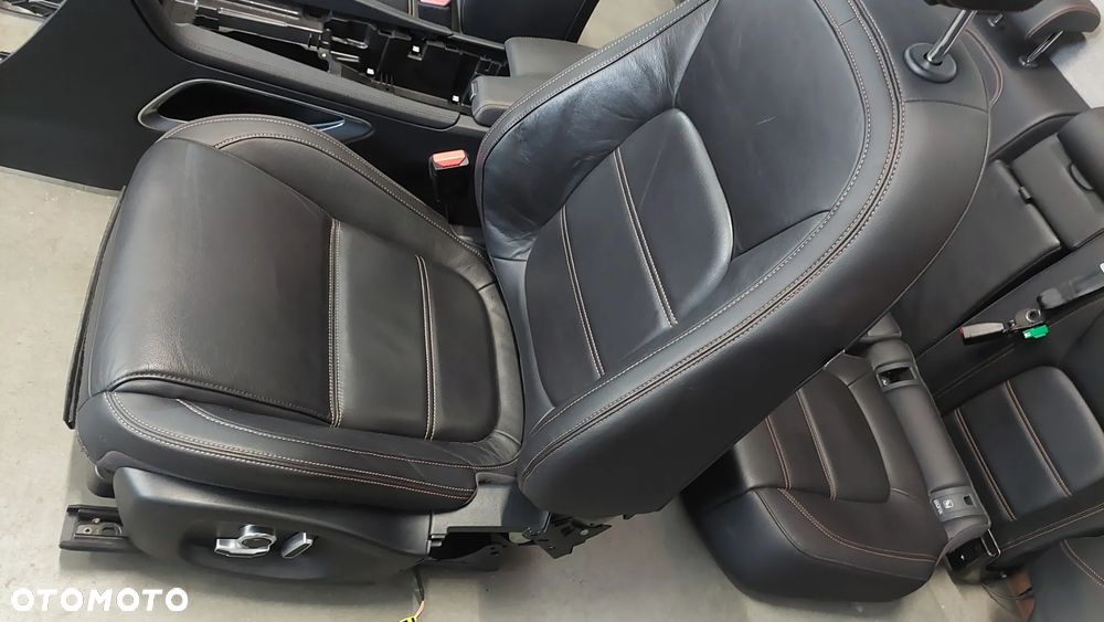FOTELE PRZÓD TYŁ KOMPLET SKÓRA PLUS BOCZKI JAGUAR F-PACE R2018 EUROPA TUNEL PODŁOKIETNIKI - 2