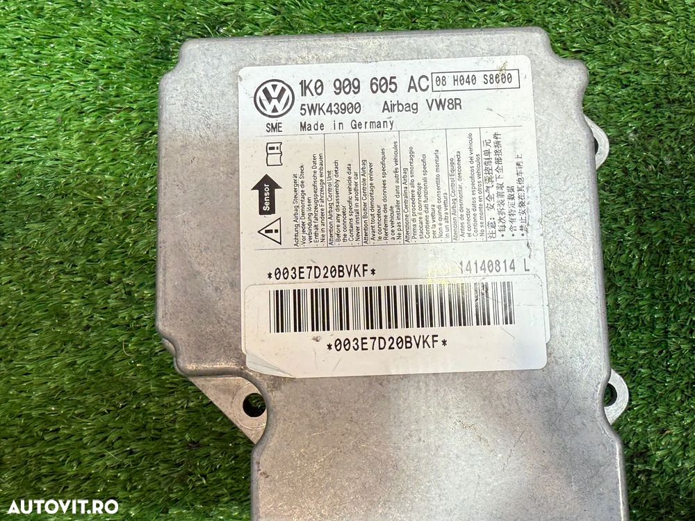 AIRBAG CALCULATOR (3 BUC. ) SEAT ALTEA / XL 2.0 DIESEL 2014 2009-2015 / AUDI A6 C6 QUATTRO 2.7 DIESEL 2007 2004-2011 / AUDI A4 B8 S LINE 2.0 DIESEL 2010 2009-2016 COD OEM 1K0909605AC 4F0959655B 8K0959655G - 6