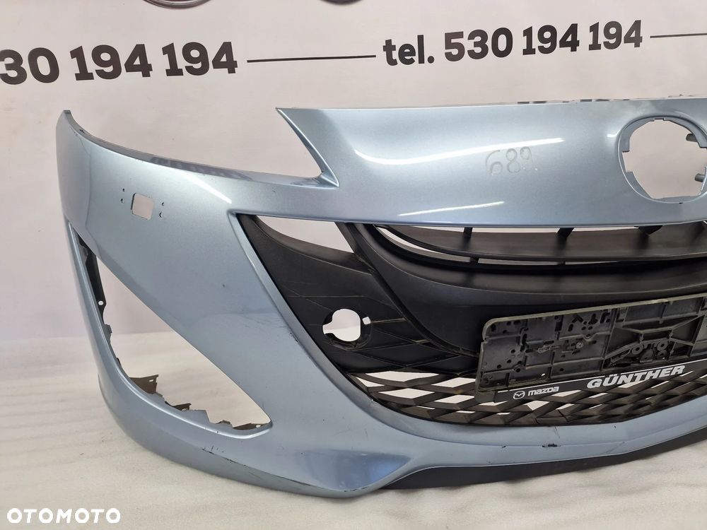 MAZDA 5 LIFT 10- ZDERZAK PRZEDNI PRZÓD NA SPRYSKI , BŁĘKITNY METALIK , NR C513-50031 , NR AUKCJI NZ689 - 5