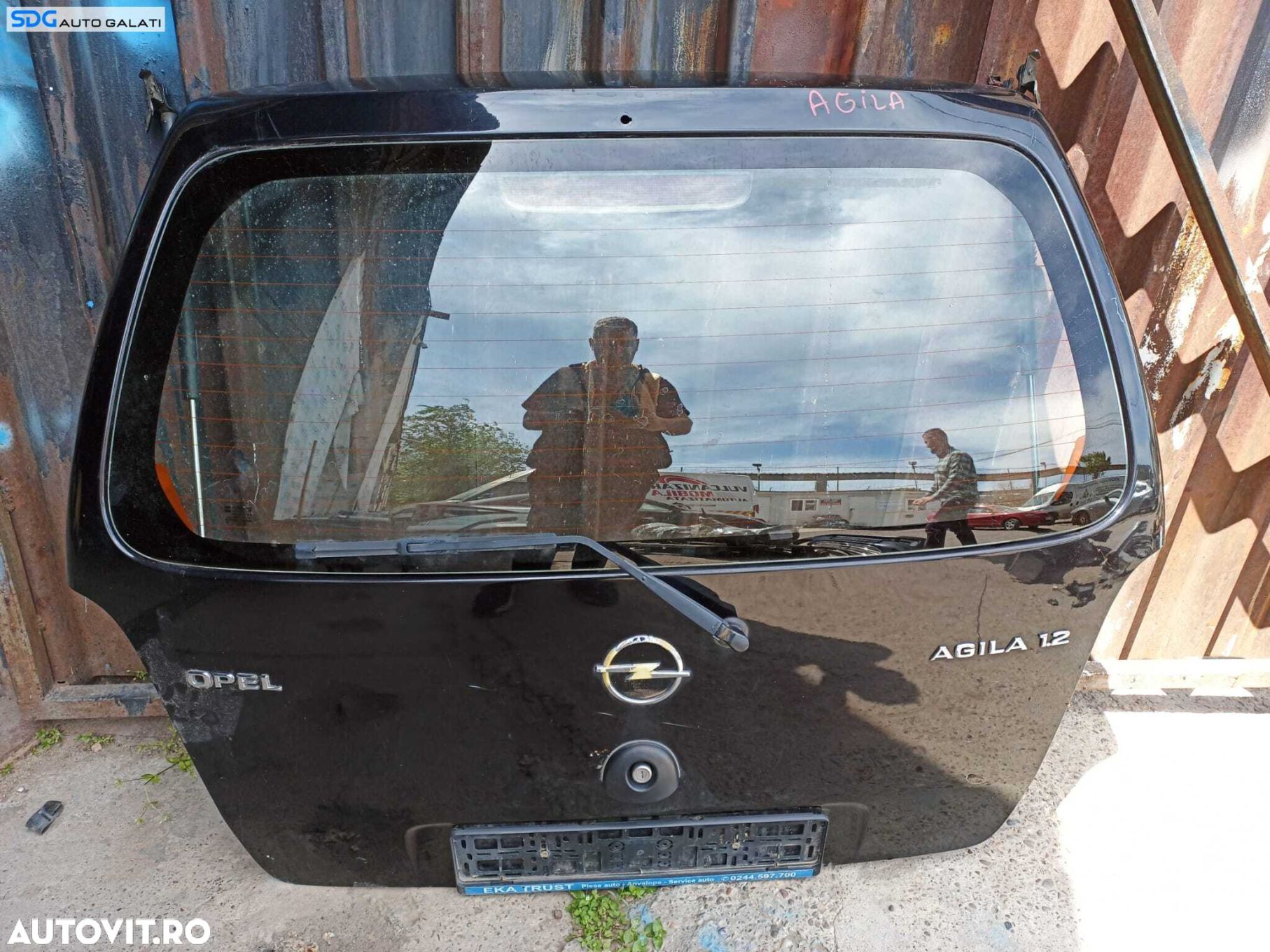 Haion Hayon Portbagaj Dezechipat cu Luneta Geam Sticla Opel Agila 2000 - 2007 Cod Culoare Z20R [X3652] - 1