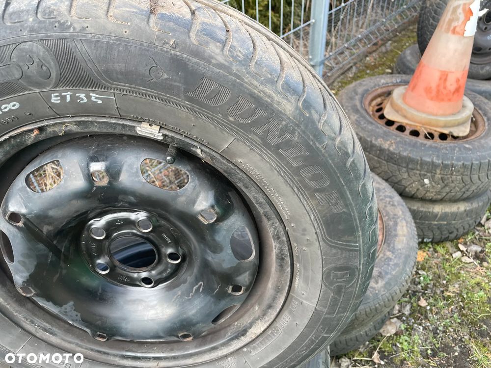 Koło felgi z oponami dunlop 14' 5x100 ET35 6Q0801027R POLO 9N SKODA FABIA I IBIZA IV - 12