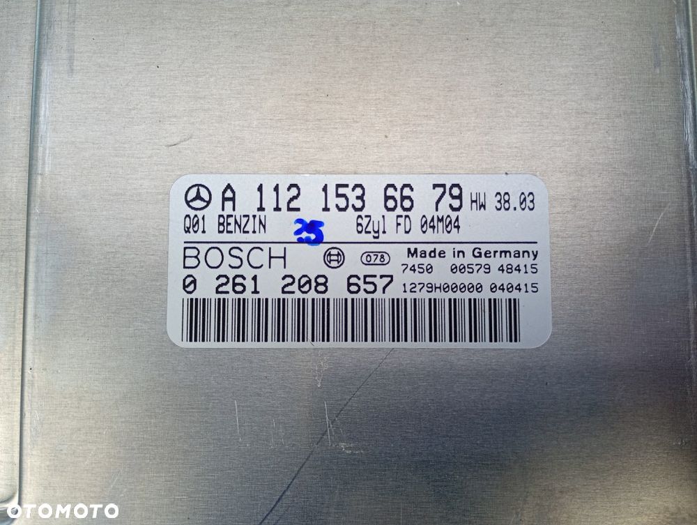sterownik silnika komputer mercedes w211 e-klassa e240 2.6 v6 A1121536679 - 3