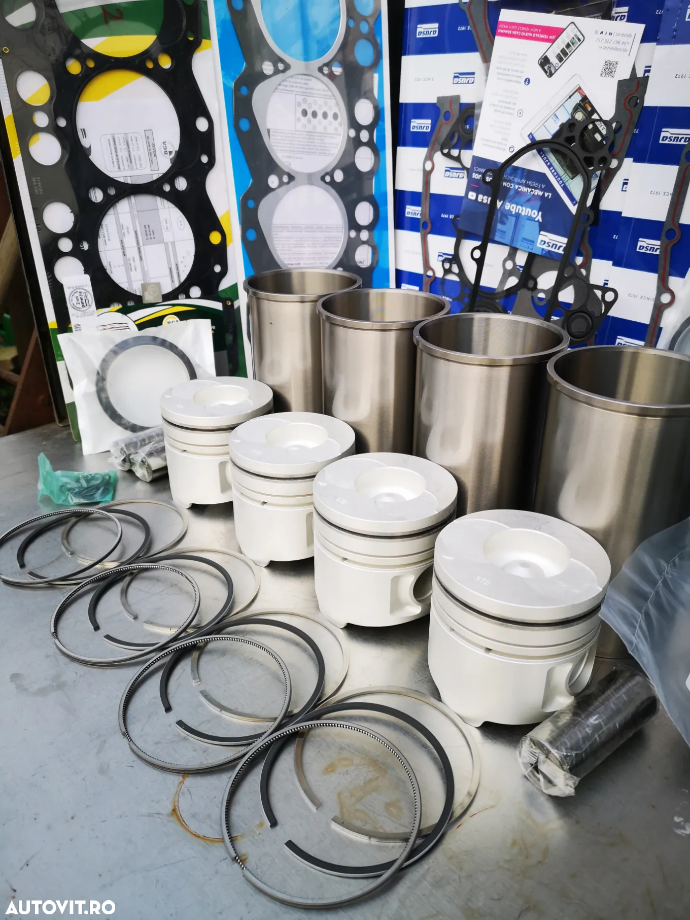 GARNITURA CHIULOASA NISSAN 2.8 A4.28 si  4.0 B4.40 TRADE 2.8 L35-08 L35-09 EBRO PIESE MOTOR SEGMENTI CUZINETI PISTON CAMASA CILINDRU - 35