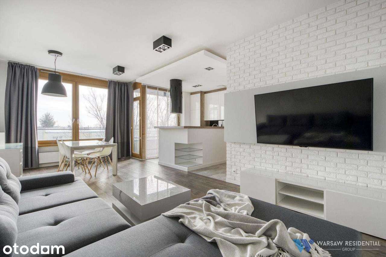 2 pokoje, 53,39 m², balkon i miejsce postojowe – Aleja Wilanowska