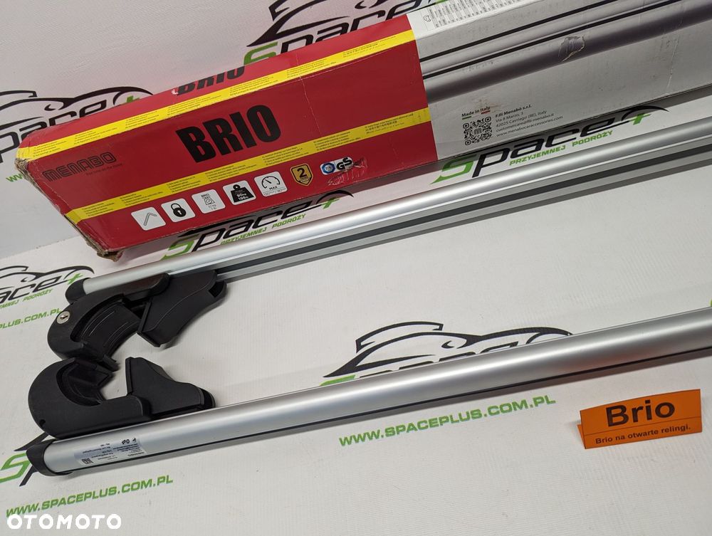 Bagażnik dachowy bazowy belki poprzeczki Brio na otwarte relingi. - 5