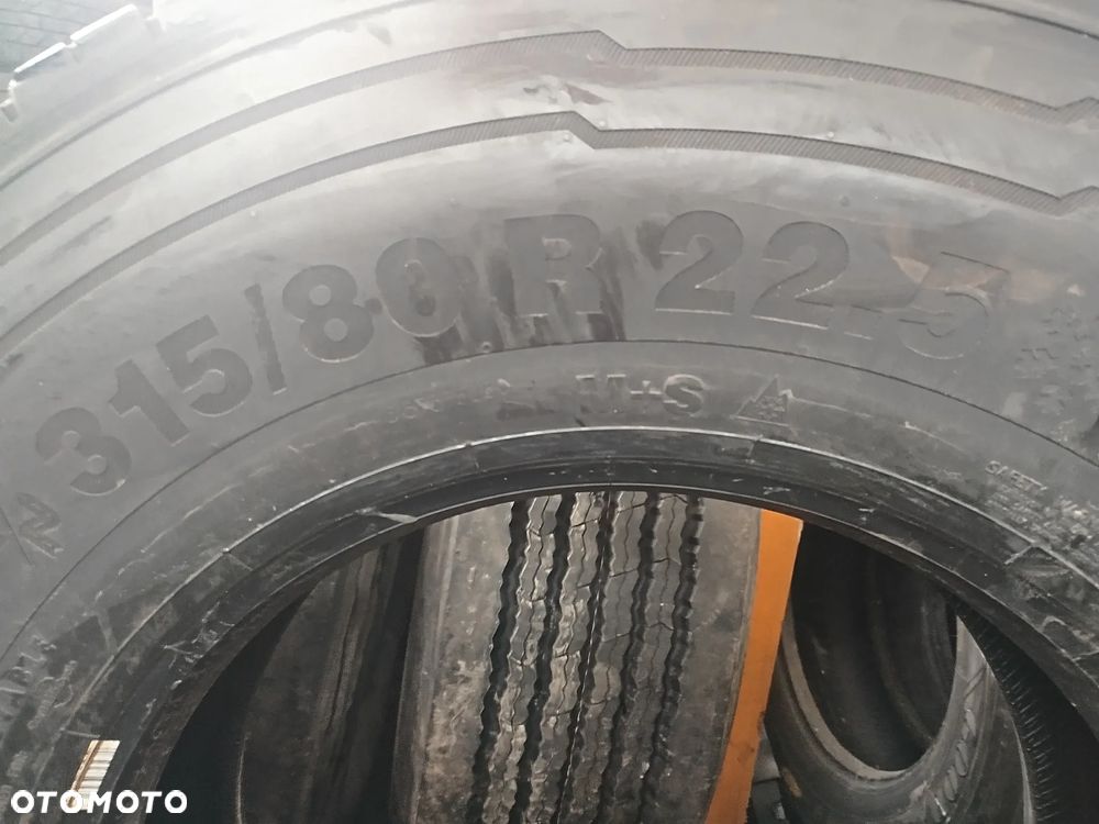 315/80R22.5 156L Continental Scandinavia HD3 4x97% bieżnika używane 1 miesiąc czasu. Założone w Styczniu. - 13