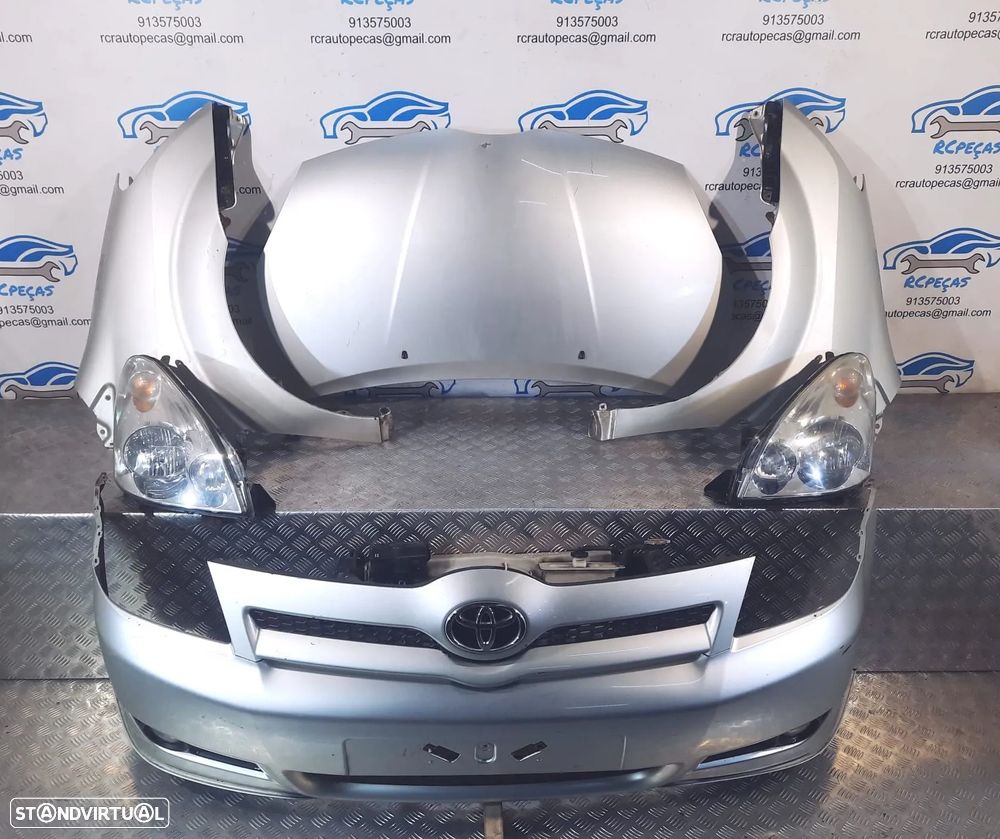 FRENTE COMPLETA TOYOTA COROLLA VERSO E12 CAPOT PARACHOQUES GUARDA-LAMAS OTICAS RADIADOR VENTILADOR - 3