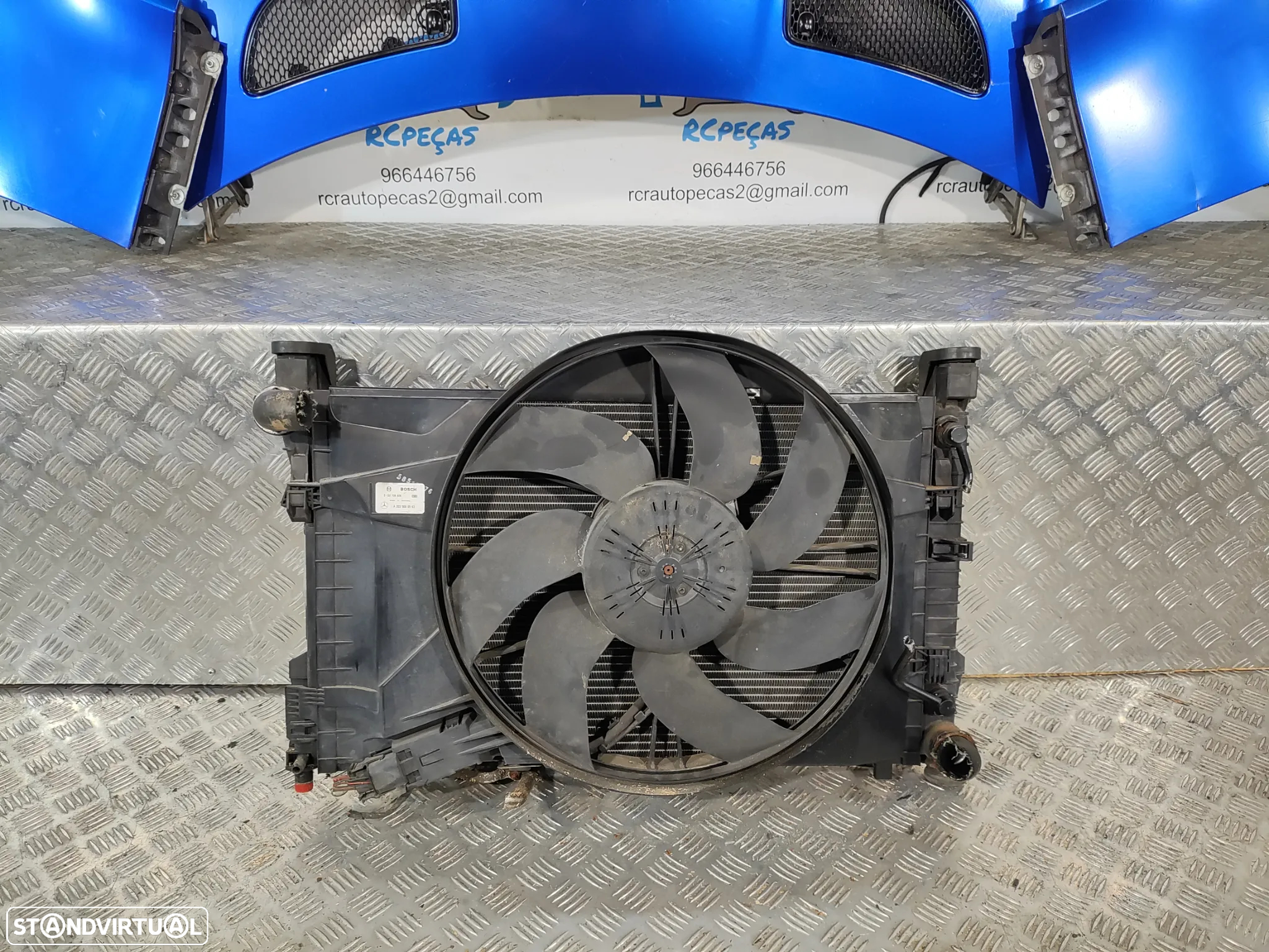 .FRENTE COMPLETA MERCEDES BENZ SLK R171 CAPOT PARACHOQUES GUARDA-LAMAS OTICAS RADIADOR VENTILADOR FRENTE FIBRA REFORÇO - 7