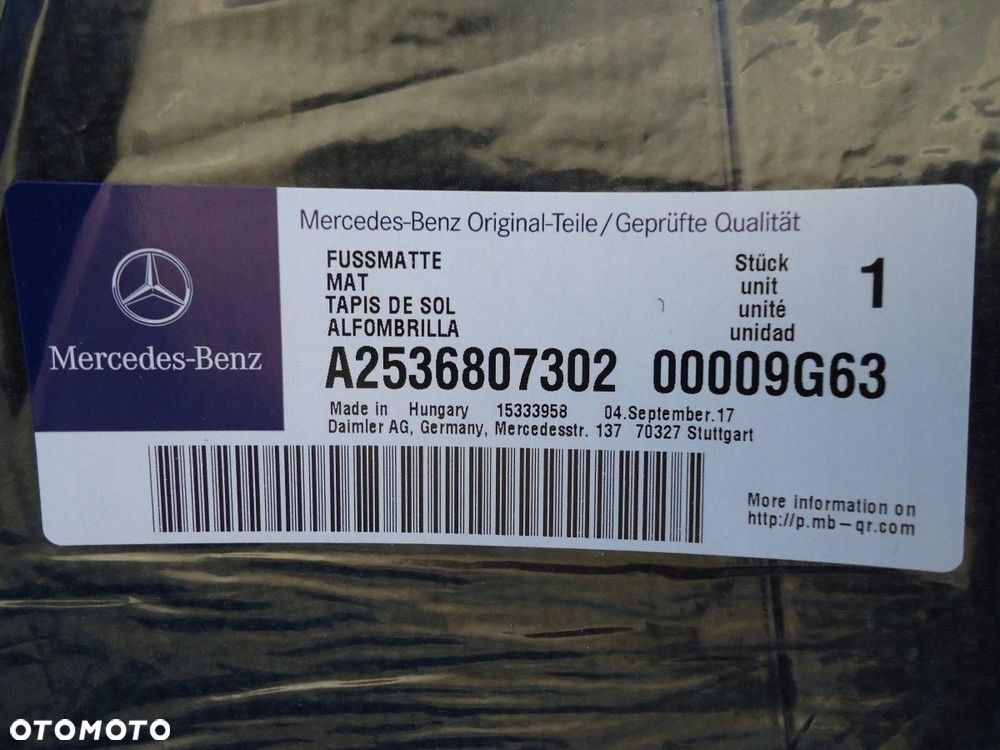 ORYGINALNE NOWE WYCIERACZKI DYWANIKI MERCEDES - 7