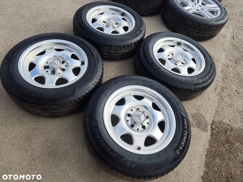 5x112 Felgi Aluminiowe Alufelgi Chrom Chromowane Oryginalne 15 Mercedes Koła Letnie Lato C KLASA W202 W203 CLK W208 W209 W124 W201 190 W W210 SLK R170 R171 6mm Legnica ALU-RAD 195/65 - 25
