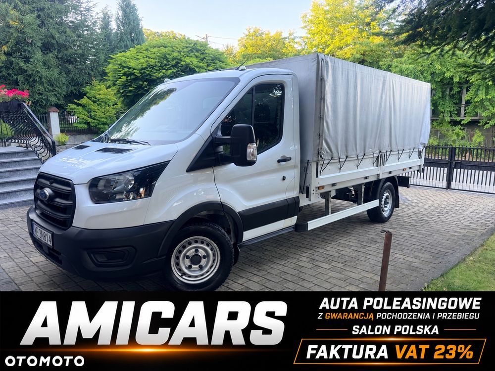 Ford Ford Transit 350 Plandeka 2.0 EcoBlue 170 KM – 2021r. – Bezwypadkowy – FV23% SALON POLSKA - PEŁNA HISTORIA SERWISOWA - ORYGINALNY PRZEBIEG 89Tys - 2