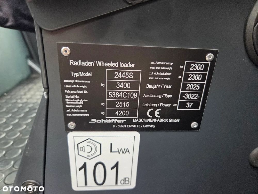 Schäffer Ładowarka Miniładowarka Schaffer 2445S - 2515kg Łyżka + Widły - 6