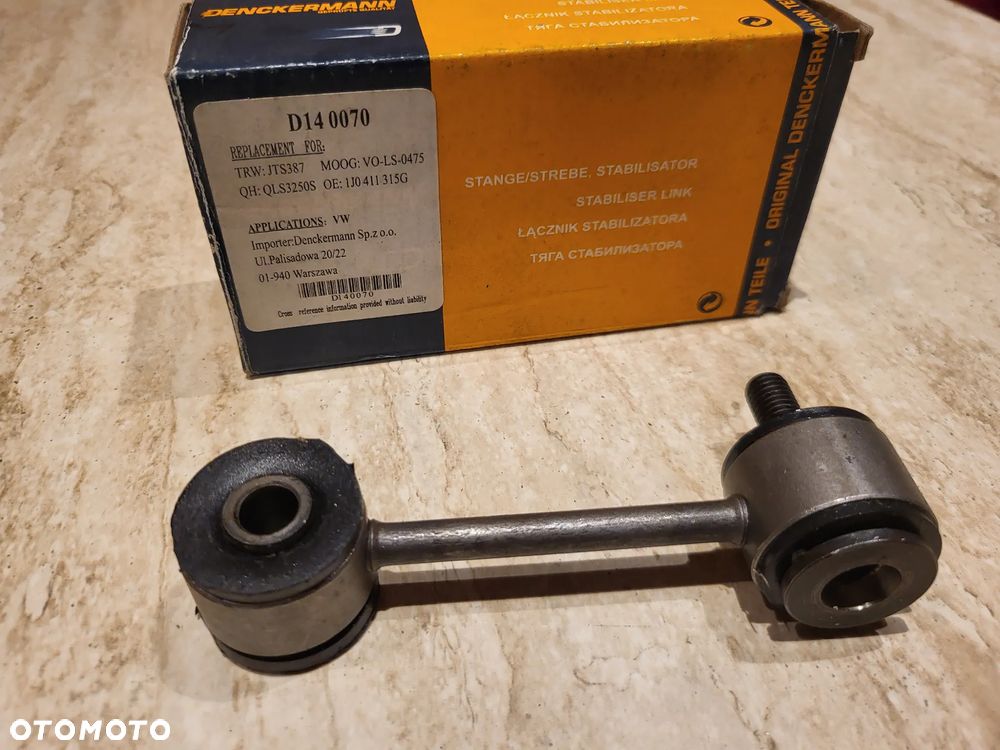 Łącznik drążka  drążek stabilizatora przód L/P 105mm  AUDI A3, A4 B5, TT; SEAT LEON, TOLEDO II; SKODA OCTAVIA I, OCTAVIA II, OCTAVIA I/KOMBI, SUPERB I; VW BORA, BORA I 1.4-2.8 11.94-12.13 - 2