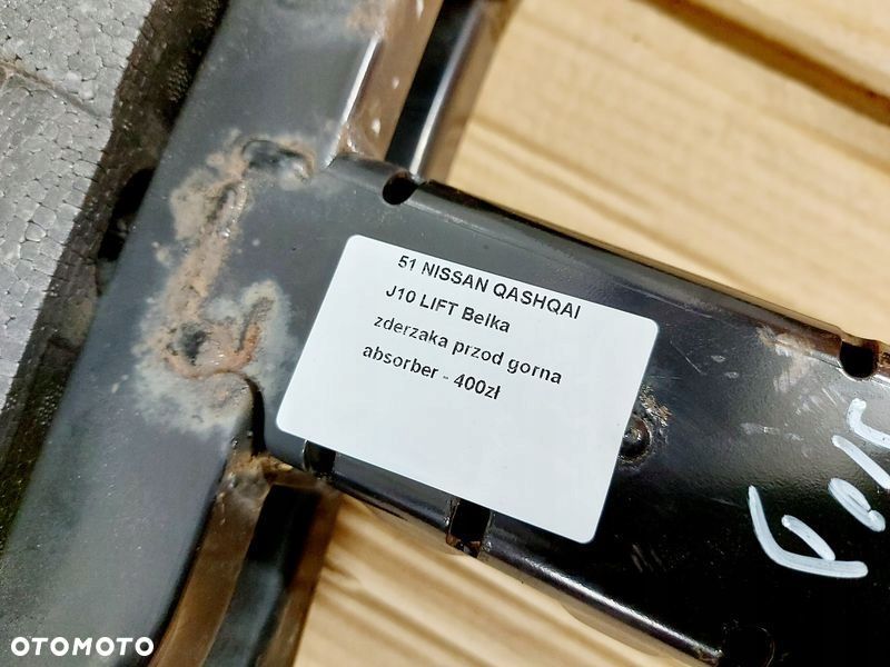 nissan qashqai i 1 j10 lift belka zderzaka przód górna absorber - 10