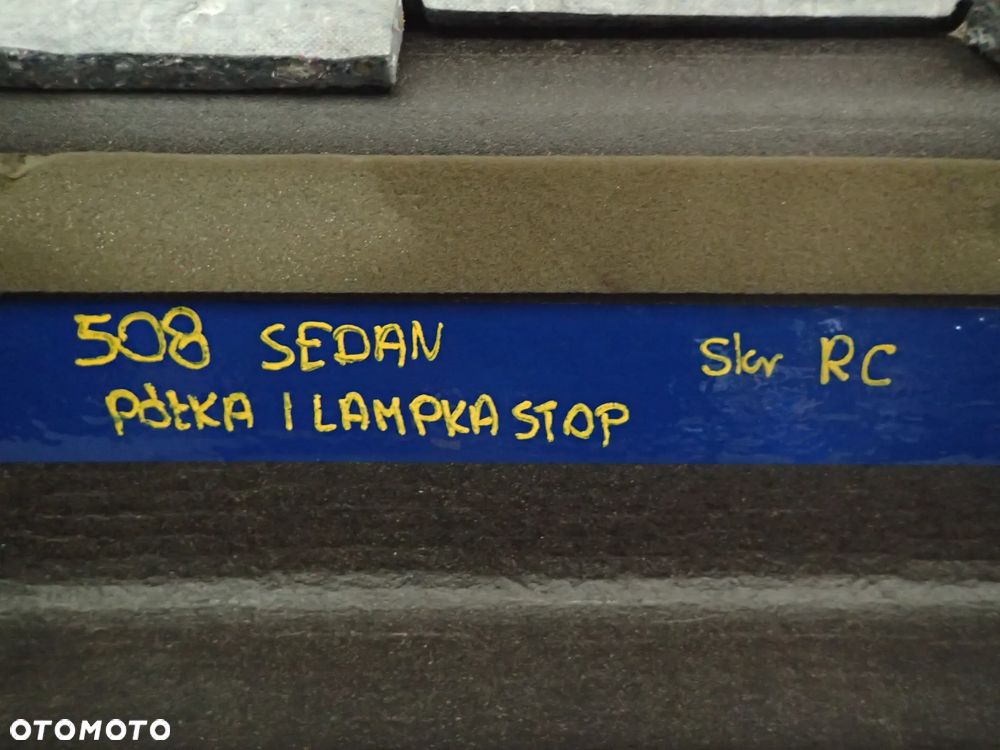 PÓŁKA BAGAŻNIKA ZE ŚWIATŁEM "STOP" PEUGEOT 508 SEDAN LIFT - 7