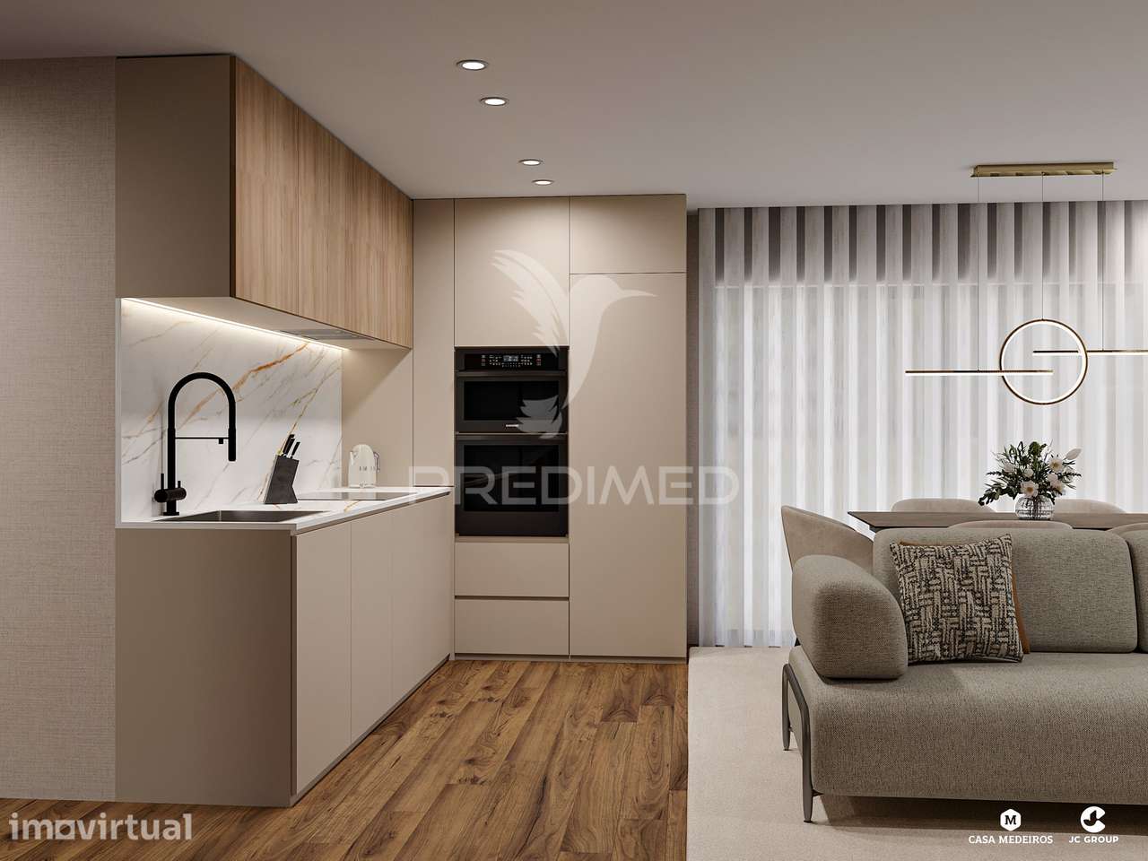 Apartamento T1+1 em Construção – Modernidade a 800m da praia - Grande imagem: 4/33