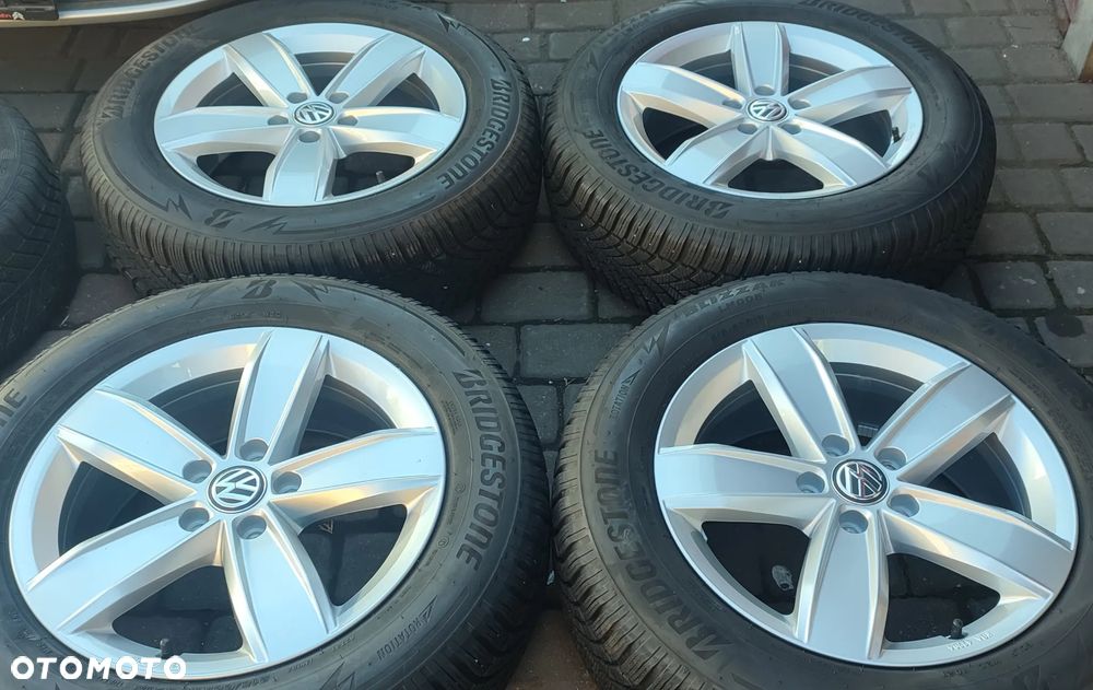 Koła Zimowe Felgi Aluminiowe Vw Tiguan II 17 Cali 5x112 6,5Jx17 Et38 Bridgestone 215/65/17 103H 4x6,7-7,5mm 2021r Idealne !! Starogard Gdański - 1