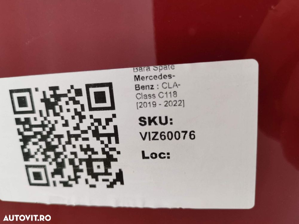 Bara Spate Mercedes-Benz  CLA-Class C118 2019 2020 2021 2022 Originala - 8