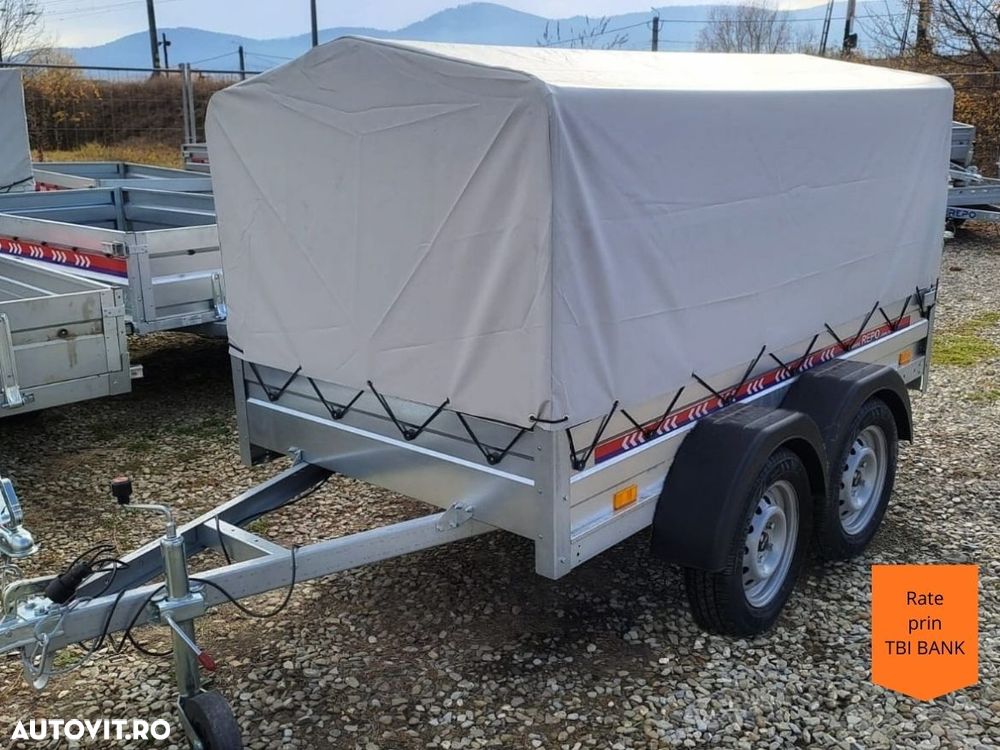 REPO Remorca 750kg 235x125 cm 2ax cu prelata - 1