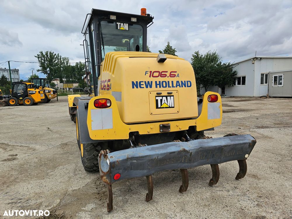 New Holland F106.6 A greder autogreder 6x6 laser complet - 10