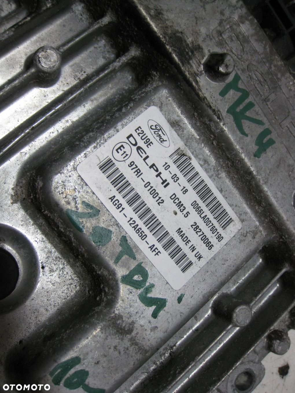FORD MONDEO MK4 2.0 TDCI 10R KOMPUTER STEROWNIK SILNIKA AG9112A650AFF - 3