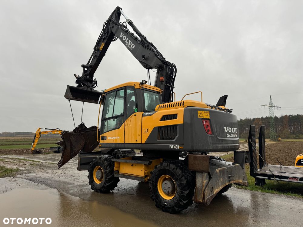 Volvo EW160D KOPARKA KOŁOWA // PODPORY PŁUG / LEMIESZ // 4 ŁYŻKI - 7