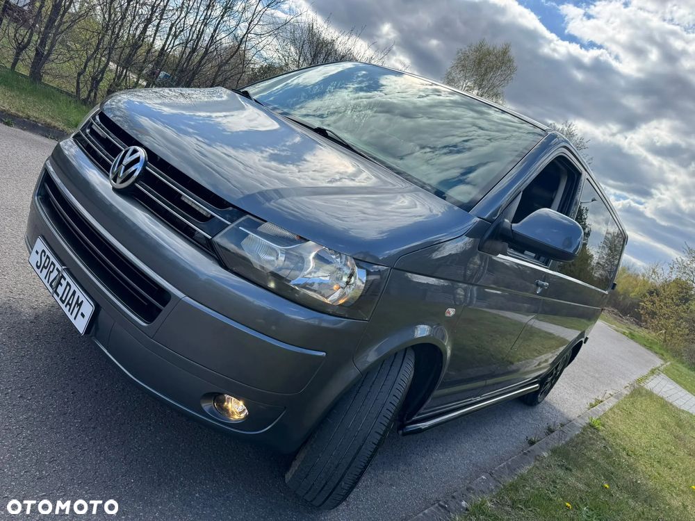 Volkswagen TRANSPORTER T5 L2H1 LIFT DŁUGI Klima Tempomat Navi Kamera Skóry Dubel Kabina 6os Brygadówka - 24