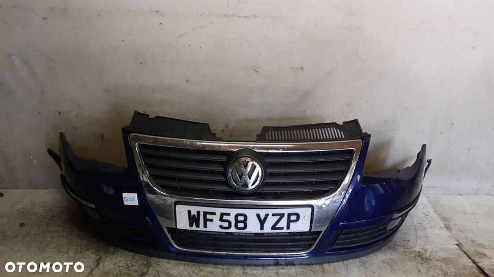 $ ZDERZAK PRZÓD PRZEDNI DO VW VOLKSWAGEN PASSAT B6 PDC CZUJNIKI HALOGENY GRILL LD5Q - 1