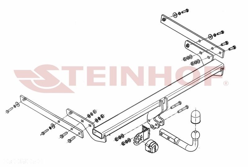 Hak Holowniczy + MODUŁ 7PIN  do Ford Espace USA od 2013 - 2
