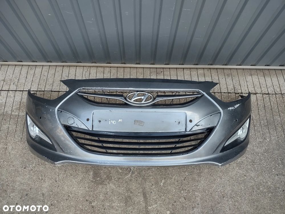 ZDERZAK PRZEDNI GRILL HALOGENY PDC HYUNDAI I40 2011-2015r. SZARY T6S