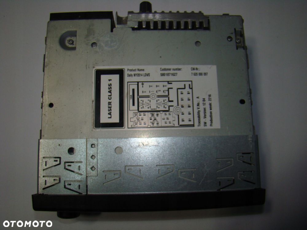 radio cd mp3 bluetooth 5801871627 iveco daily bosch 7620000097 2014- - 5
