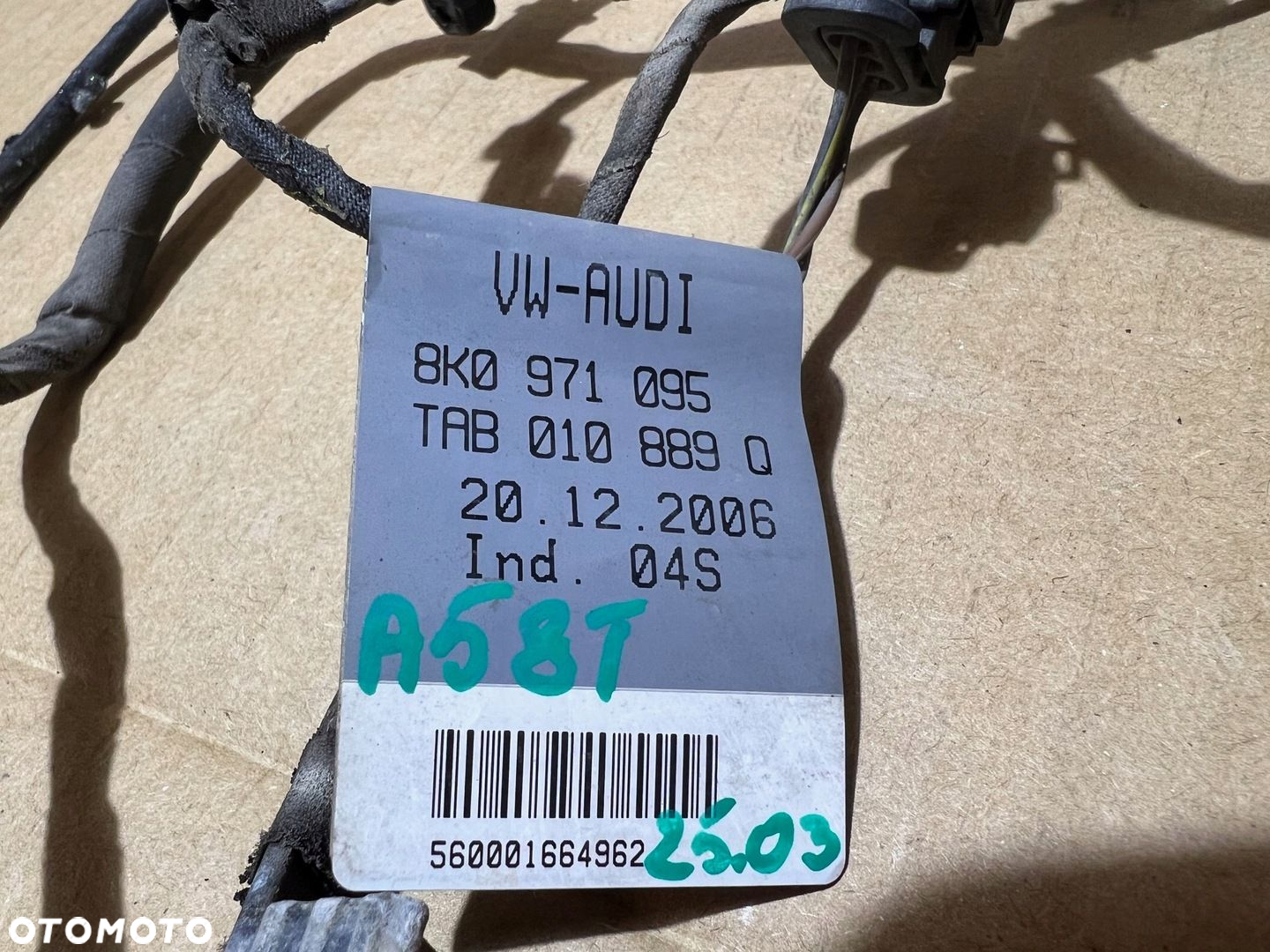 AUDI A4 B8 A5 8T WIĄZKA INSTALACJA PDC ZDERZAKA PRZEDNIEGO PRZÓD 8K0971095 - 3
