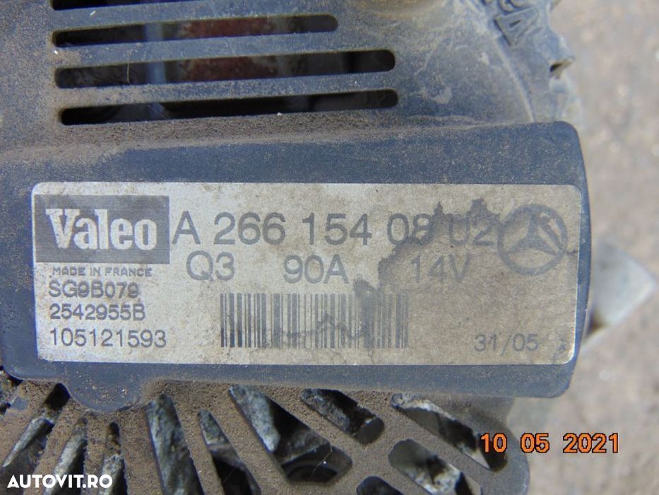 Alternator Mercedes A Class w169 1.5 benzina b class w245 1.5 1.7 benz - 2
