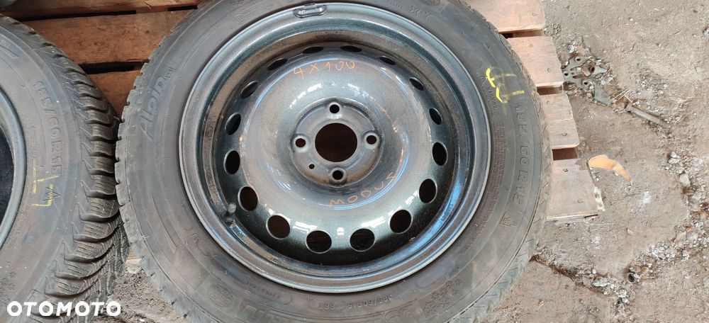 KOŁA FELGI STALOWE 15 CALI OPONY ZIMA RENAULT MODUS CLIO III 3  4X100 OPONY 185/60/15 - 2