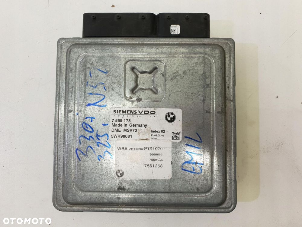 BMW E90 E91 KOMPUTER STEROWNIK SILNIKA 7559178 - 1