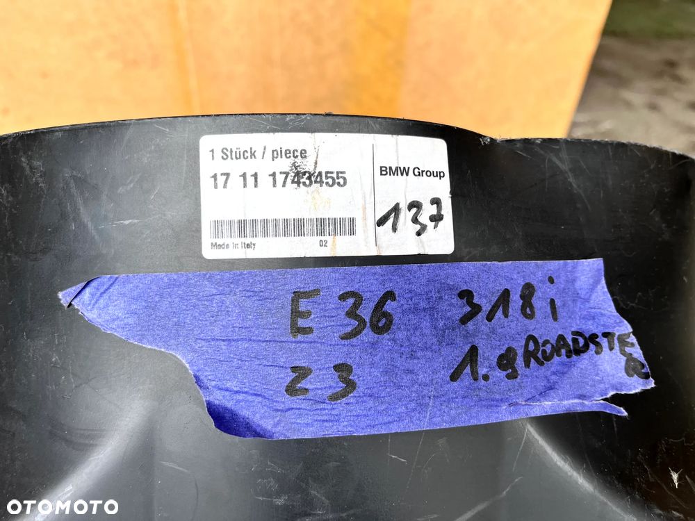 BMW SERIA 3 E36 Z3 1.9 BENZYNA M44 OBUDOWA WENTYLATORA ORYGINAŁ JAK NOWA 17111743455 1743455 - 3