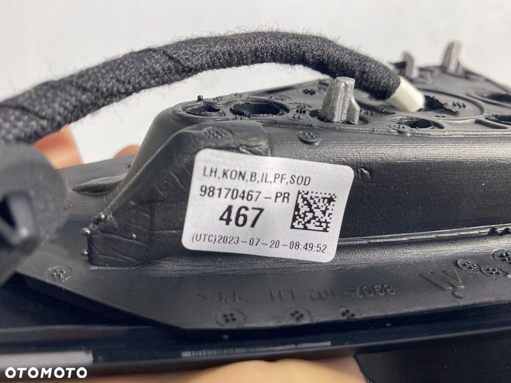 KOMPLETNE LUSTERKO LEWE ASYSTENT PEUGEOT 508 II 84 12 PIN EU - 12