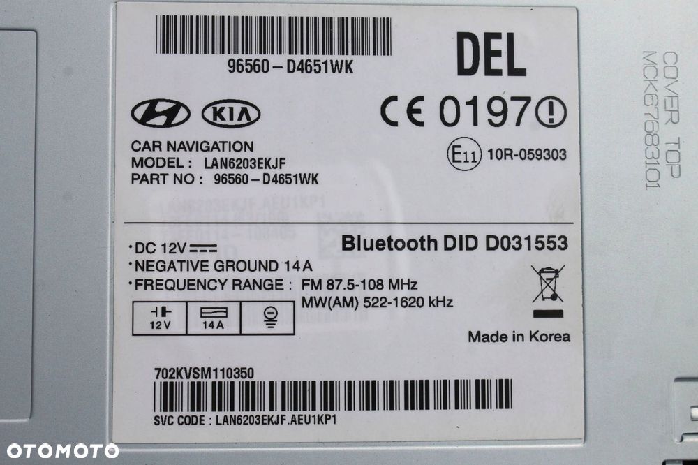 radio nawigacja gps wyświetlacz ekran kia optima iv 15-20 - 5